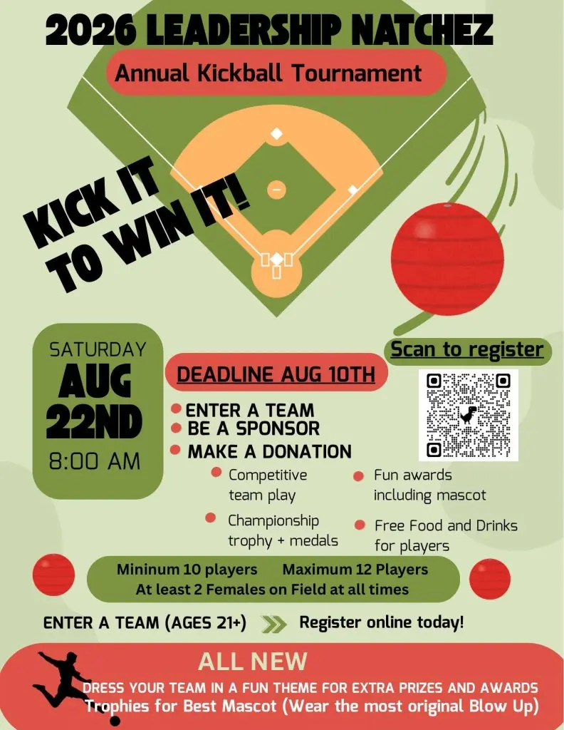Leadership Natchez 2026 Kickball Tournament